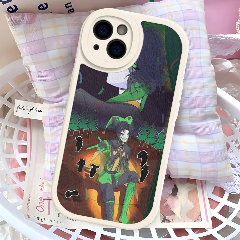 Anime The Freak Circus Pierrot Leather Phone Case For IPhone 16 15 14 17 Pro Max 11 12 Mini Plus Soft Shell