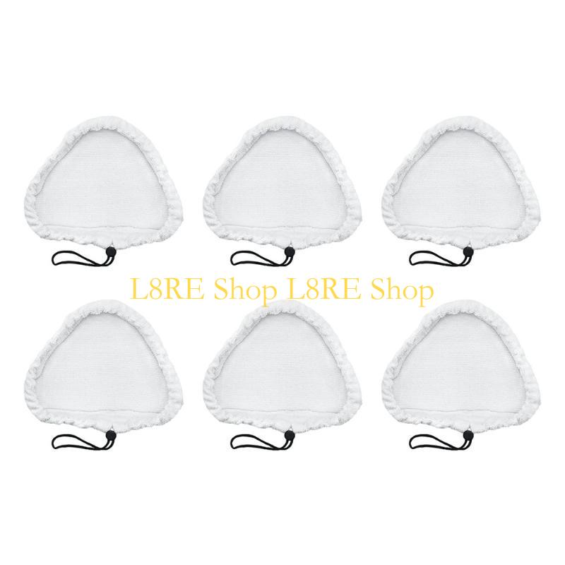 L8RE 3/6/8Pcs Microfiber Steam Mops Replacement Triangles Mops Pads Fit for H20 S302