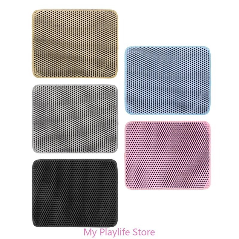 Katzenstreumatte, wasserdicht, weniger Abfall, leicht zu reinigen, Streukontrolle, Katzenstreuunterlage, Teppichmatte für Katzentoiletten