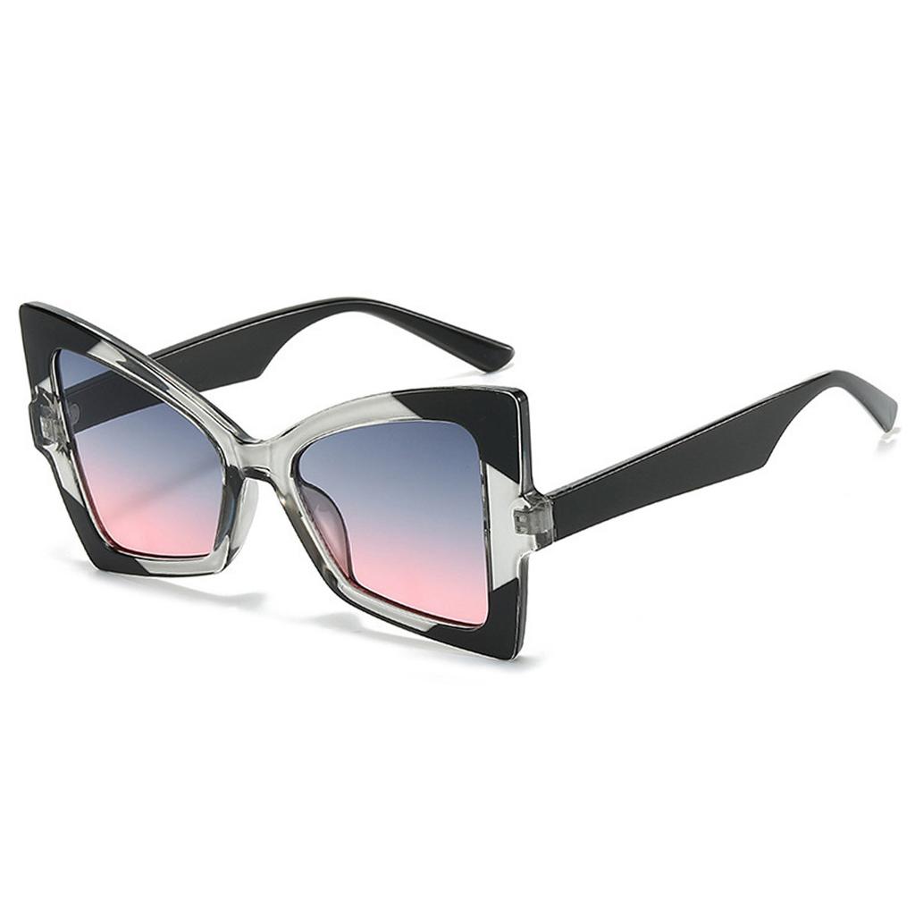 2024 Luxury Oversized Cat Eye Sunglasses for Men Women Fashion Brand Colorful Frame Sun Glasses UV400 Eyewear for Travel Driving