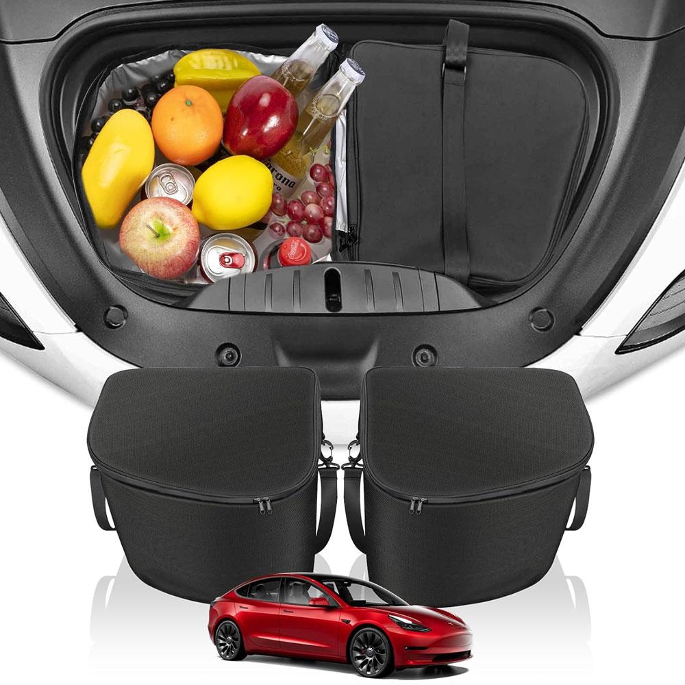 For Tesla Model Y 2025 Frunk Cooler Organizer Insulation Cooler Bag Front Trunk Storage Organizer for Tesla Model 3 Highland