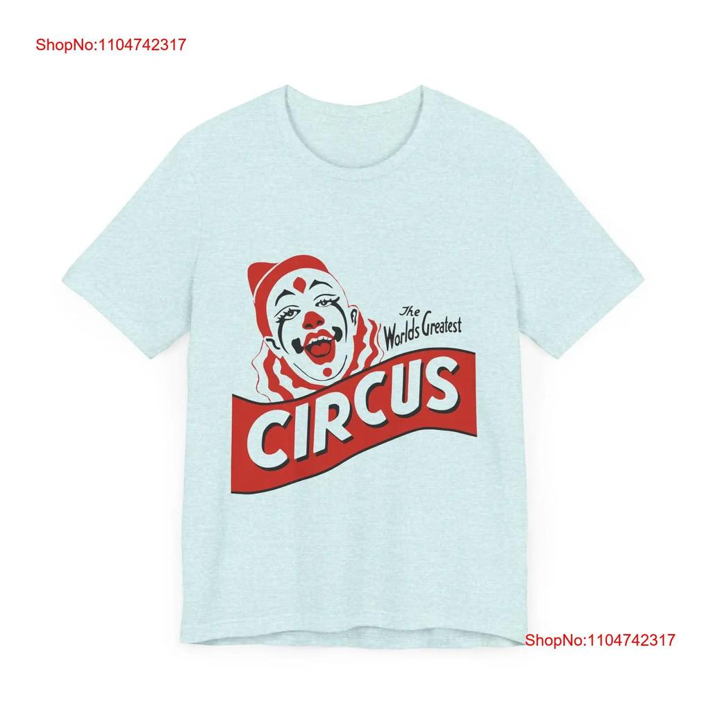 POP Culture Classics Circus Jersey T Shirt Vintage Washed Unisex Stretched Streetwear Slightly Breathable Stylish Casual Homme
