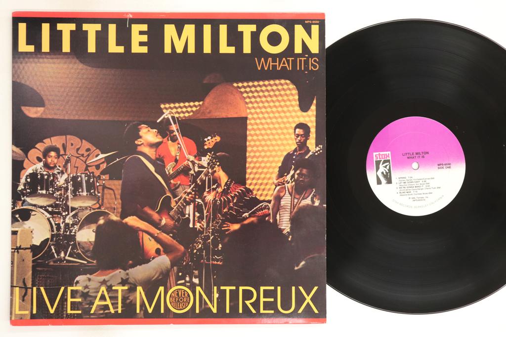 LP Record LITTLE MILTON - What It Is Live At Montreux MPS8550 STAX 1989 US Soul/Funk Used