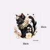 Self-adhesive Waterproof Black Cat Toilet Stickers for Bathroom Toilet Seat Creative Wall Decor