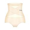High-Waisted Body Sculpting Tummy Control Shapewear with Cross Bandage Design