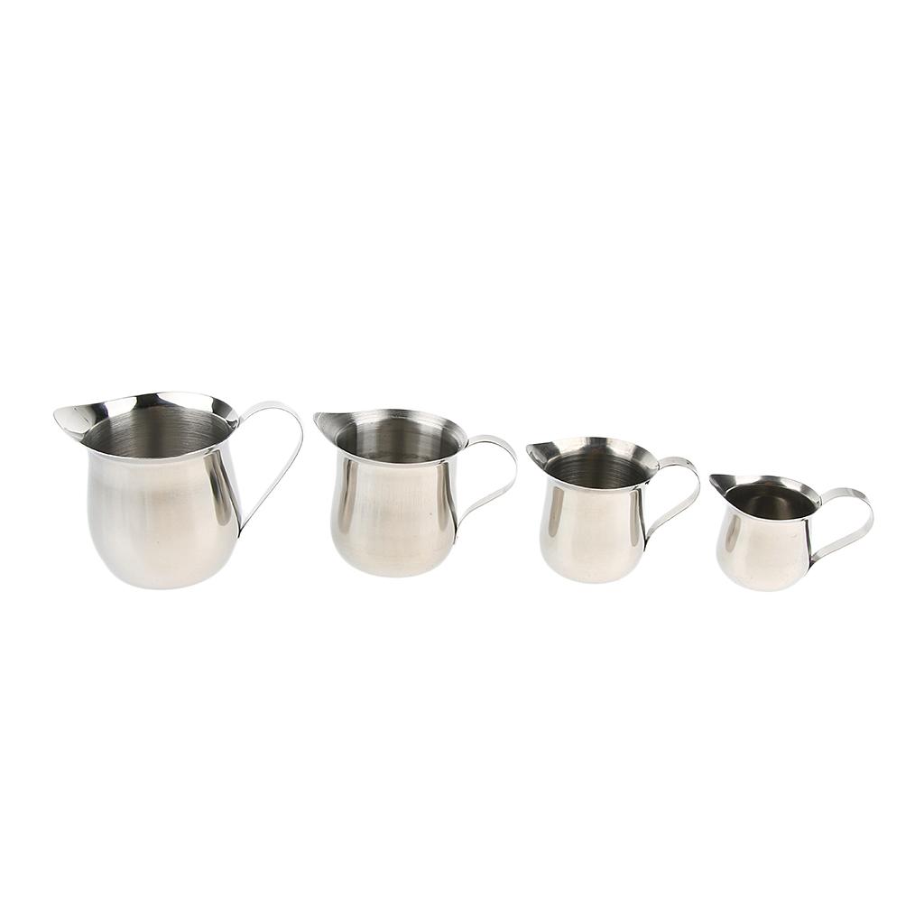 Design Stainless Steel Milk Frothing s Creamer Latte Art Jug 2oz/ 3oz/ 5oz/ 7oz
