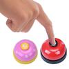 8 Colorful Bone Printing Dog Training Bell Equipment Small Plastic Agility Equipment Waterproof Sounder Press for Cats Custom