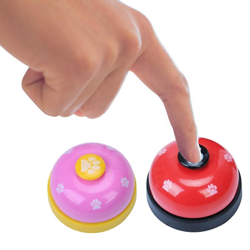 8 Colorful Bone Printing Dog Training Bell Equipment Small Plastic Agility Equipment Waterproof Sounder Press for Cats Custom