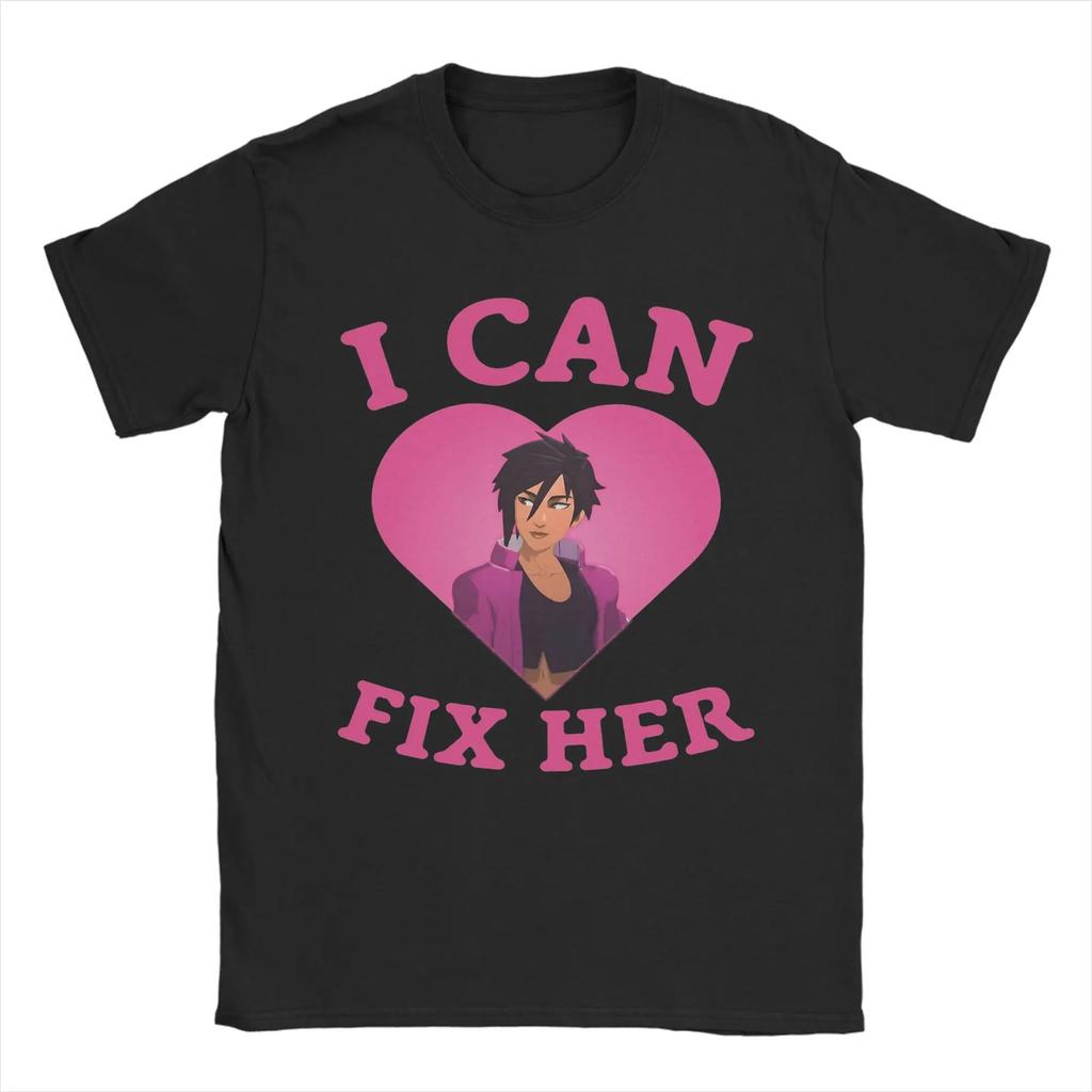 Dispatch Game Character Collage Tee Shirt for Unisex Women Graphic Printed T Shirts Cotton Clothes Fashion Popular Tops