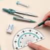 7/8PCS Straight Ruler Ruler Compasses Set Set Square Stationery Ruler Set  Office School