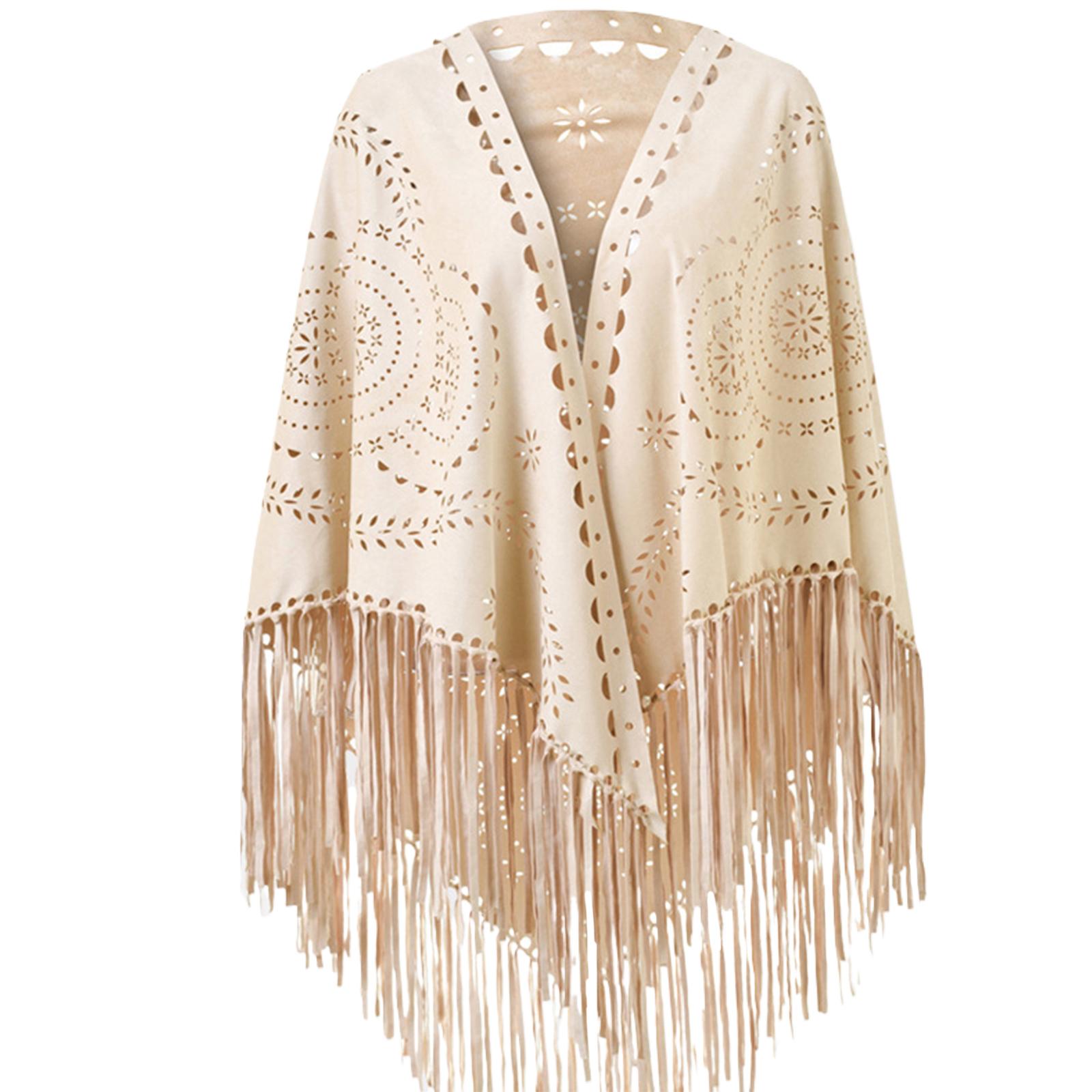 

Oversized Warm Shawl Wrap Tasseled for Women Warm and Soft Blanket Large Wrap for Fashionable Layering бежевый