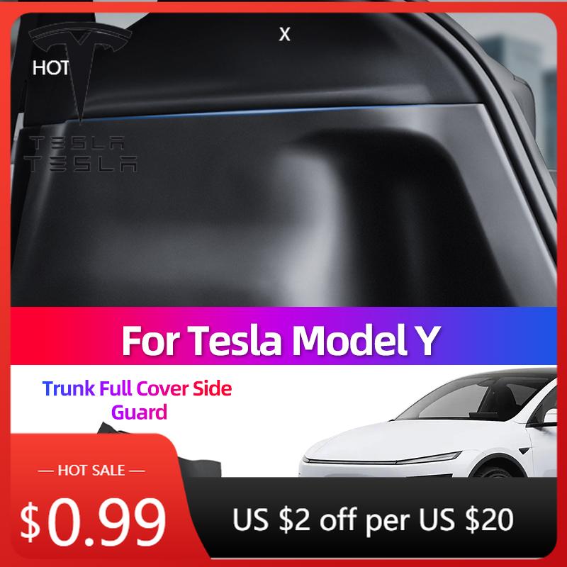 Car Sticker For Tesla Model Y Juniper YL 2025 6-seater Sides Trunk Protective Panel Trunk Left and Right Protective Panel Car Mo