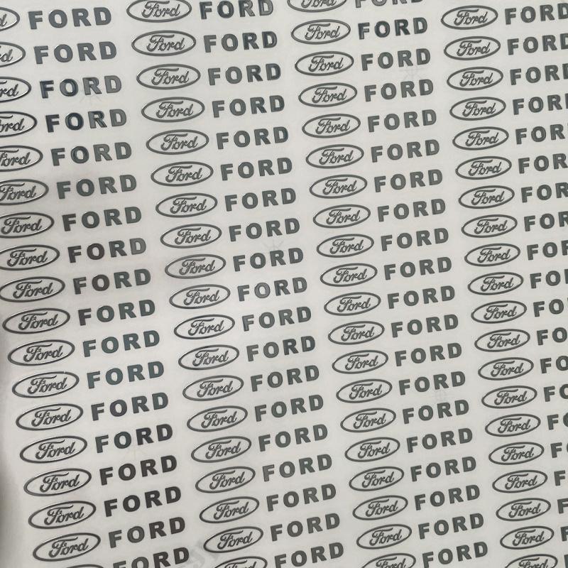 VCLG2 4pcs Car Styling Metal Stickers Interior Decoration Decals For Ford Escape Kuga Mondeo Ecosport Fiesta Focus 2 3 MK1 MK2 Fusion