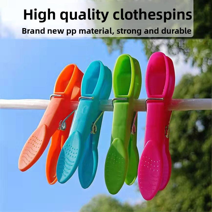 24-Piece Plastic Clothes Drying Clips Modern Simple Style for Home Use