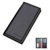 New PU Leather Long Wallet Multiple Slots Thin Card Holder Card Bag Men