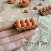 1:12 Scale Miniature Kitchen Tray Set, Realistic Dollhouse Accessories with Eggs Baskets Bowls, Mini Furniture for Enthusiasts