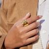 Leichter Luxus hochwertiger Blumenring nicht verblassend Schmuckring Schmuck Damen