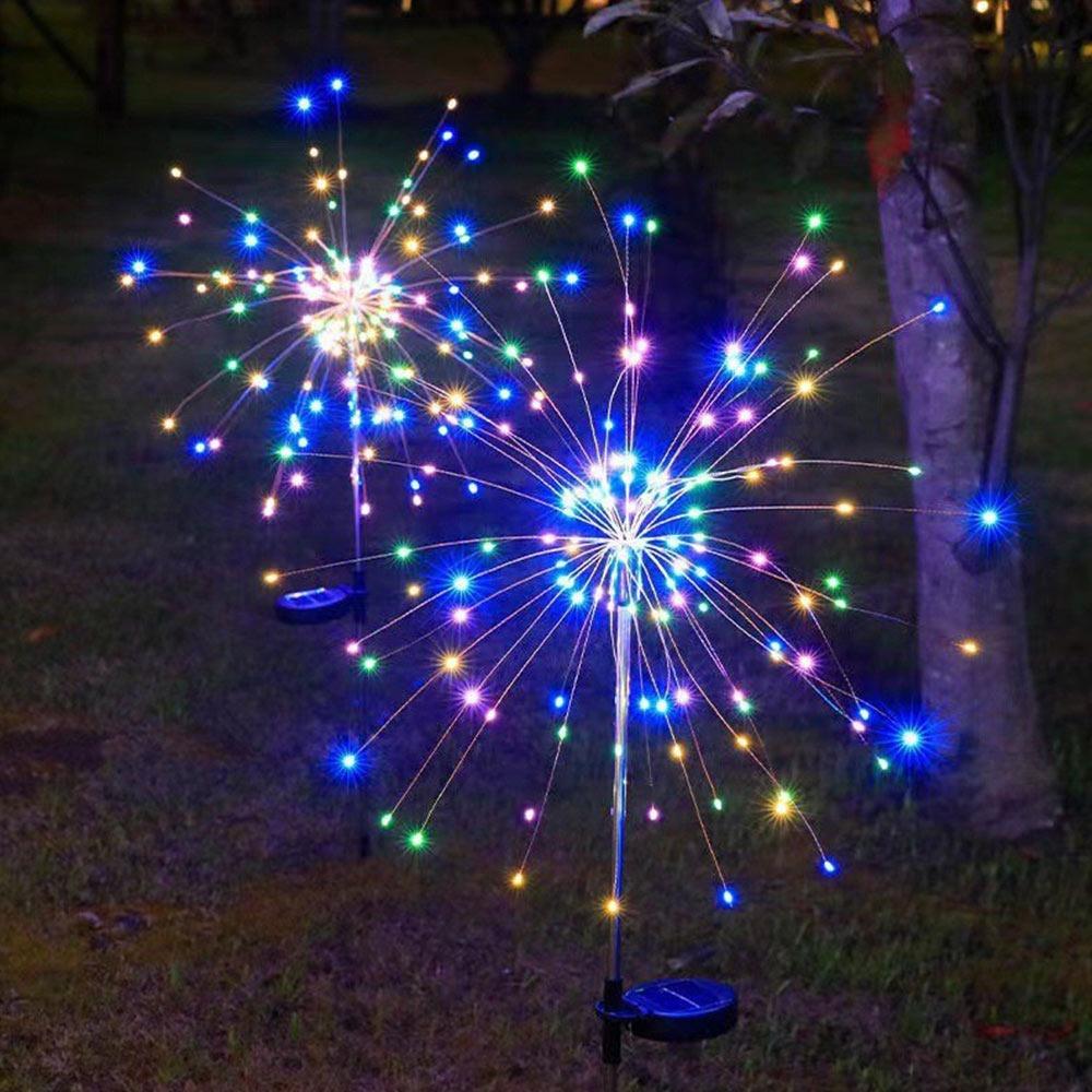 

New Year 90/120 LED Solar Christmas Lights Waterproof 8 Lighting Modes Lamps LED Lights Home 90 LED