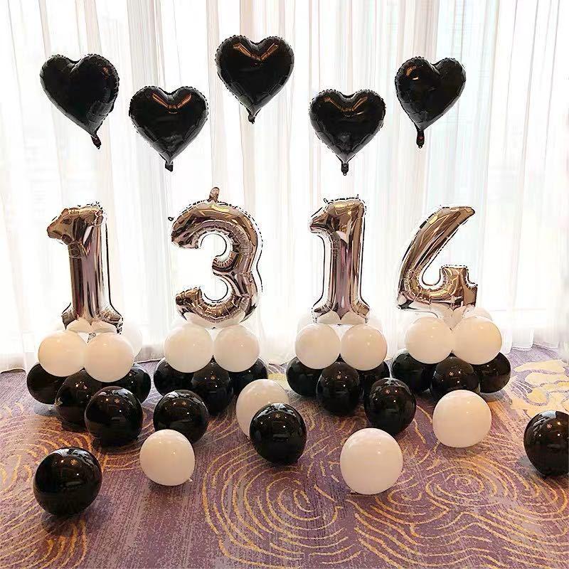 Honeymoon Room Wedding Scene Decor Set: Love Letter Balloons & Transparent Boxes