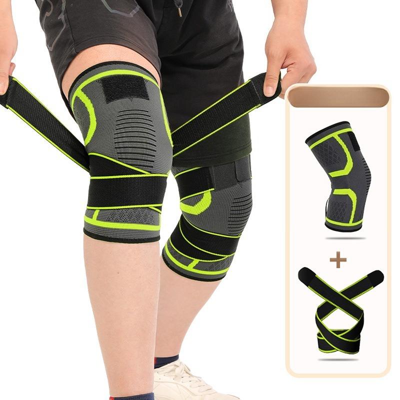 1pcs Sports Straps Nylon Knee Pads, Running, Fitness, Weightlifting, Cycling, Basketball, Outdoor Hiking, Knee Joint Compression Fixation