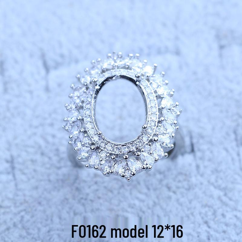 

Посеребренное регулируемое кольцо-снежинка с бриллиантами, женское модное Adjustable
