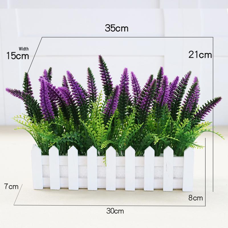 Arrangement de Pothos, Herbe Artificielle et Fleurs en Soie pour la Décoration de la Maison