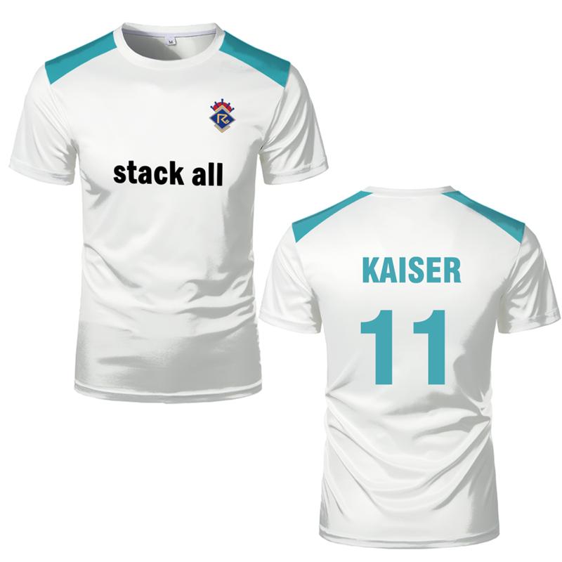 

Custom Blue Lock SAE Jersey Re Al Uniforms Japanese Anime Cosplay Football Tops Kaiser Rin T-shirts Unisex Sweatshirts T-shirt 6XL