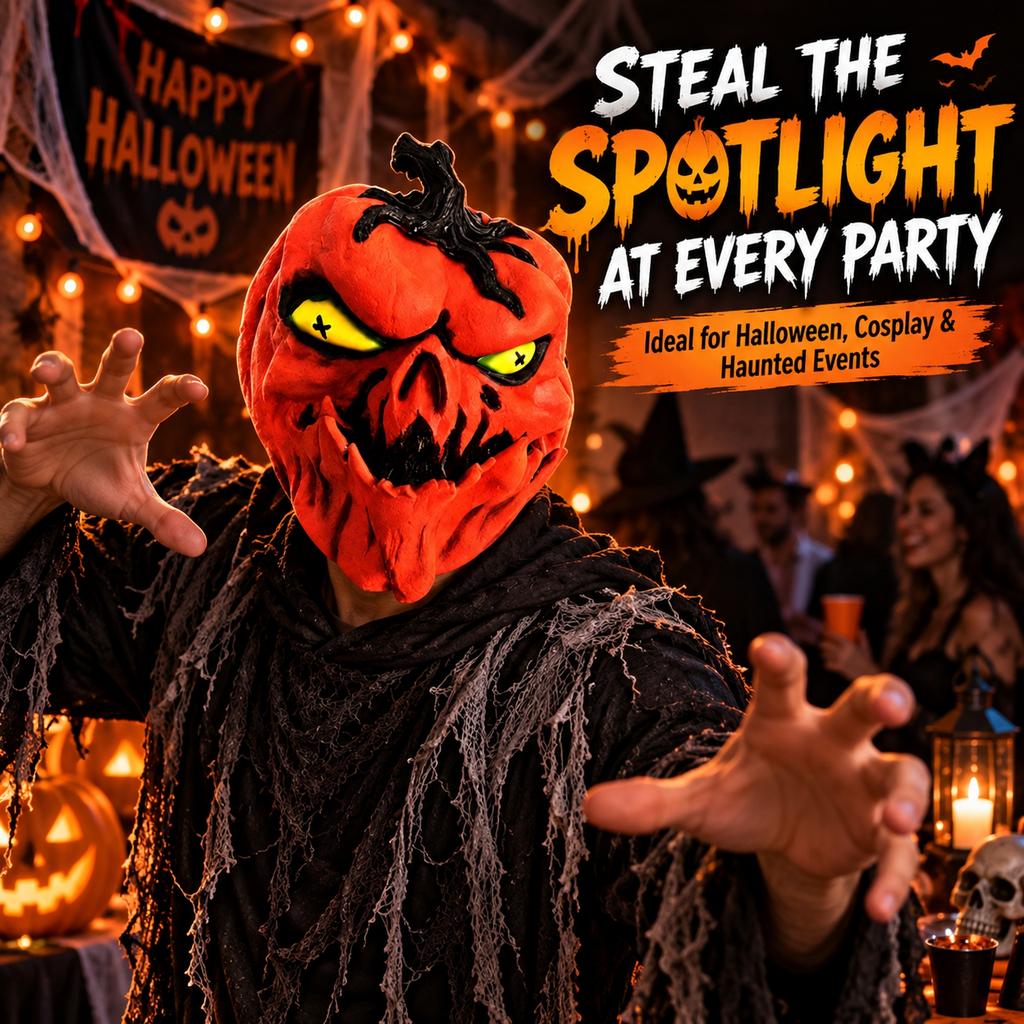Zucche di Halloween Spaventose per Feste in Costume