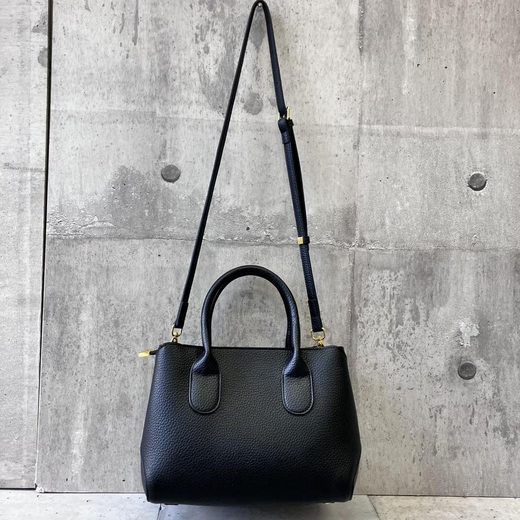 [mauve] A Cute, Rounded 2-way Tote Bag (mocha)