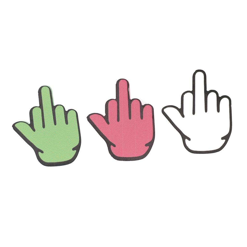 6PCS Suction Cup Middle Finger Sticker Funny Powerful Suction Multipurpose Wear Resistant for Phone 