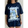 Korn Band T-Shirt Herren Damen Oversized Streetwear Y2k Retro Hip Hop Harajuku High Street Kurzarm Bequem Lässig Locker Damen Herren Kleidung