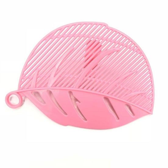 

Кухонное сито для промывки риса в форме листа, дуршлаг, инструмент для чистки лапши, бобов, гороха розовый