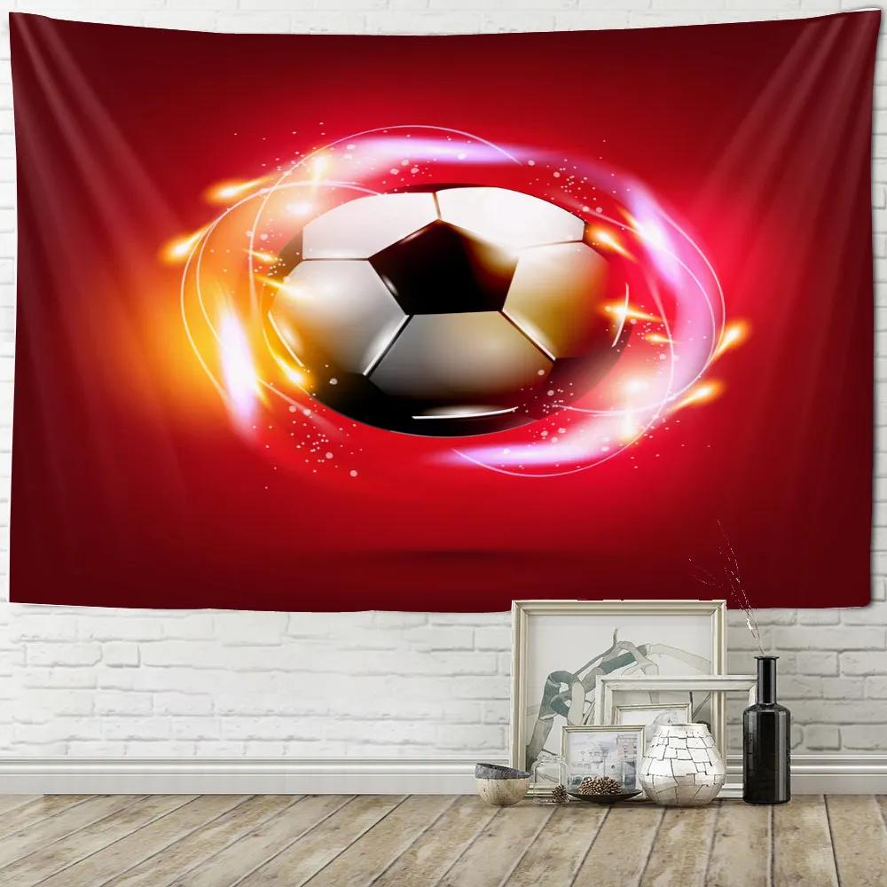 Stadium Football Wall Hanging Ball Game Sports Theme Tapestry For Home Bedroom Living Room Decoration Soccer Pattern Tapestry