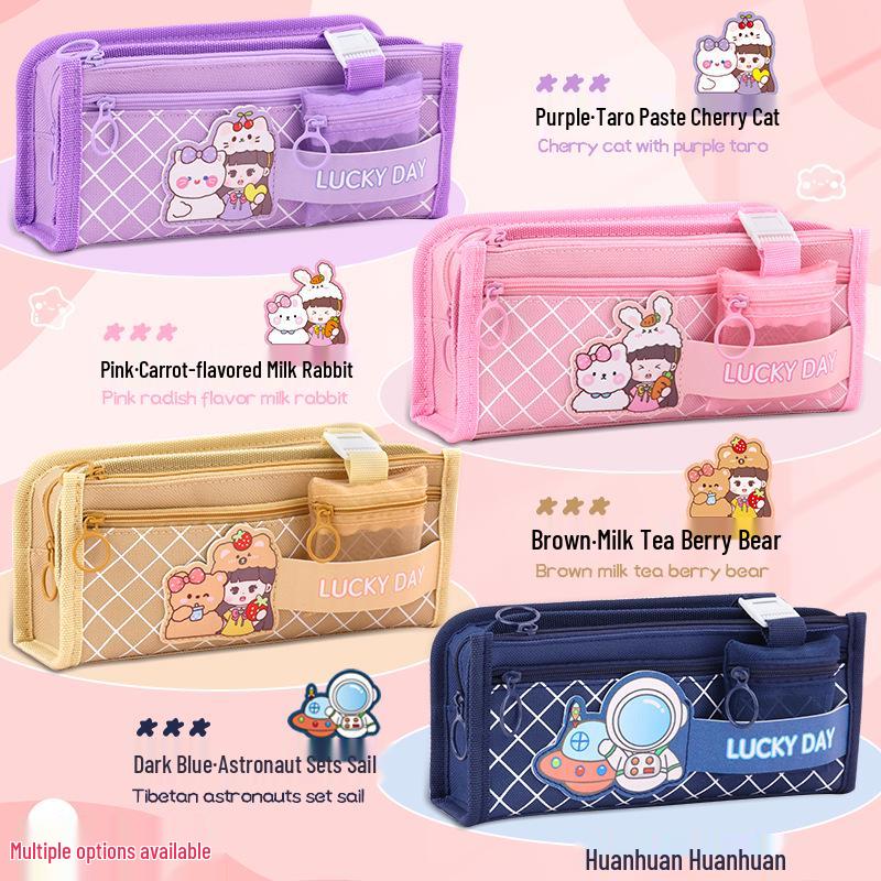 Stylish Multi-Layer Pencil Case for Girls – Cute, Large Capacity for Primary & Secondary Students