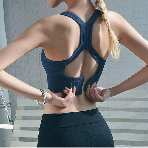 Anti-shock Running Poly Shaped Sports Underwear Anti-sagging Back Yoga Fitness Bra