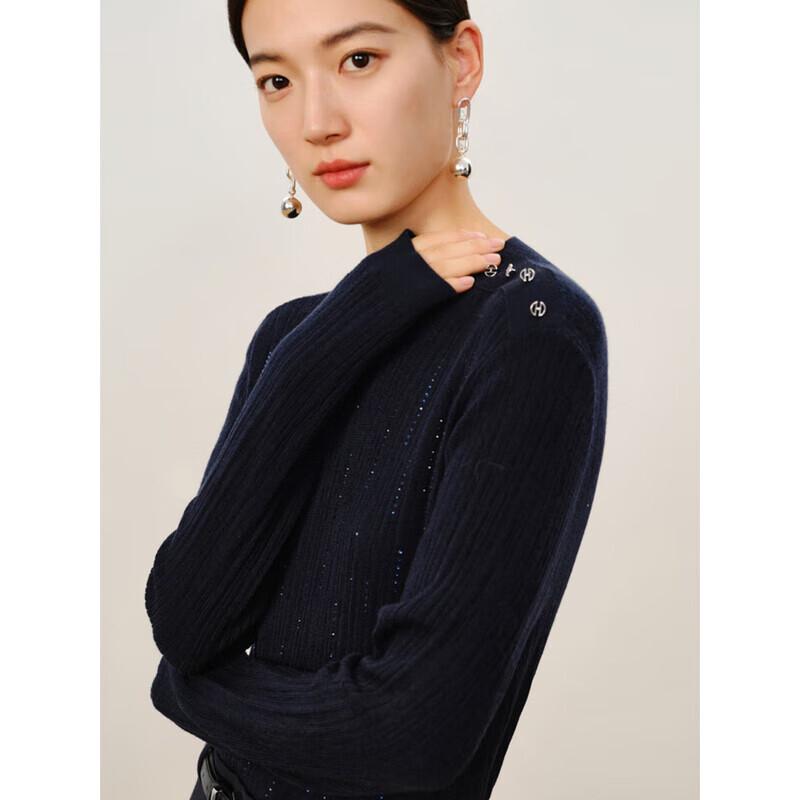 Jiu Zi Anna Kou Women's Elegant 100% Wool Sweater