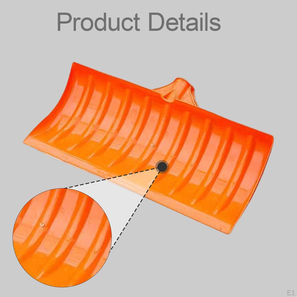 Shovels Head Heavy Duty Lightweight Practical Multipurpose Orange Replacement for Road Yard Garden