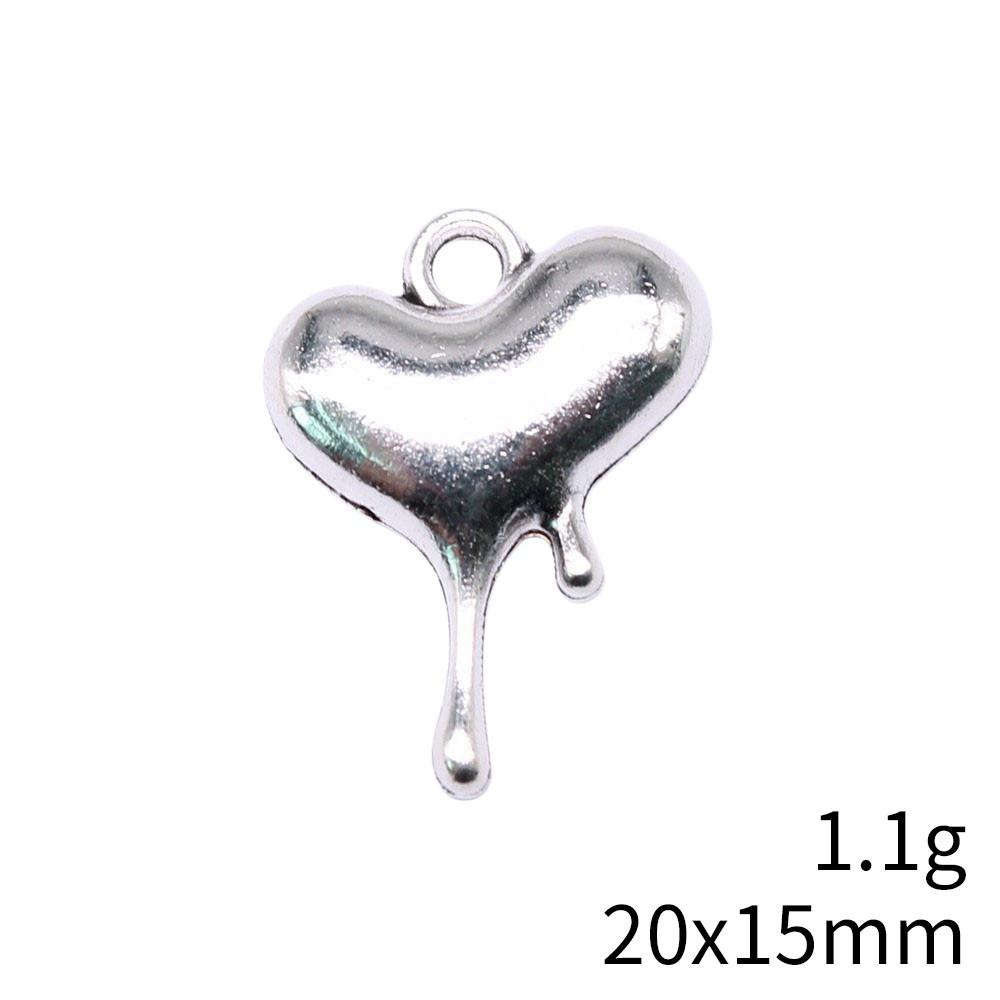 Back To School Charms Bulk Peach Heart Love Charms Pendant Women's Clothing Pendant