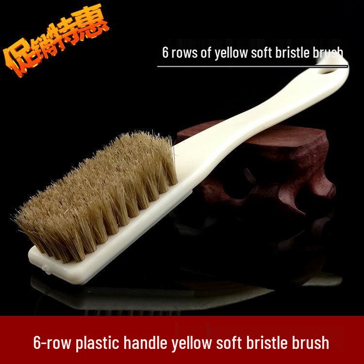 

Effort-Saving Super Soft Bristle Shoe Polish Brush - Pig Bristle & Horsehair for Leather