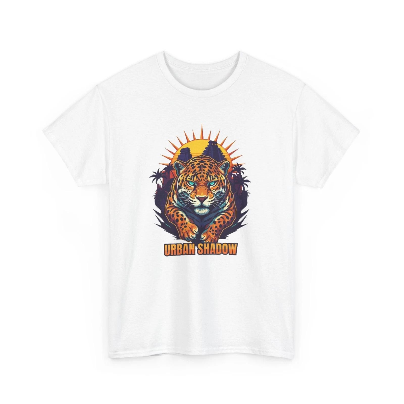 

Urban Shadow Tiger Tee | Vintage Sunset Jungle Graphic, Animal Tee, Quality S