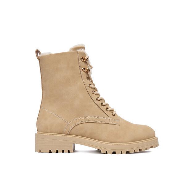 DeeZee HX24016-1 Beige Ankle Boots