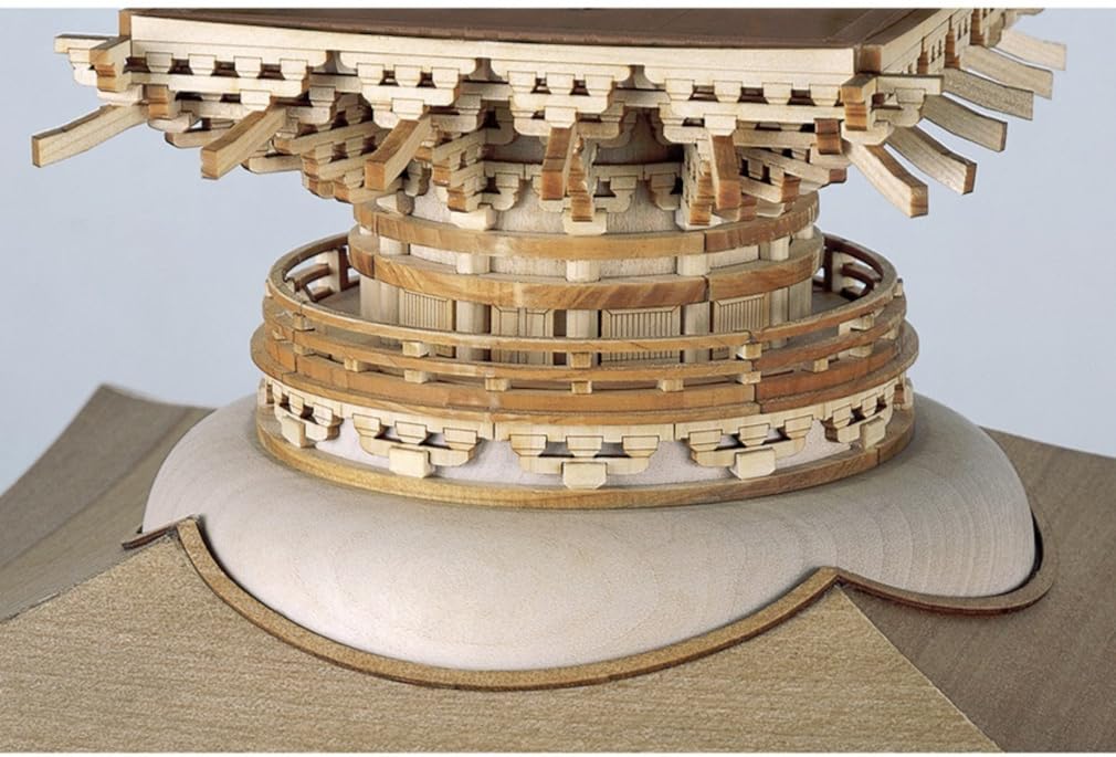 Woody Joe 1/50 Ishiyama-dera Temple Pagoda Wooden Model Assembly Kit (Building)