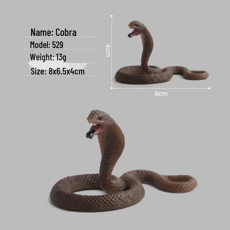 Children's Wild Animal Simulation: Poisonous Snake Model Toy