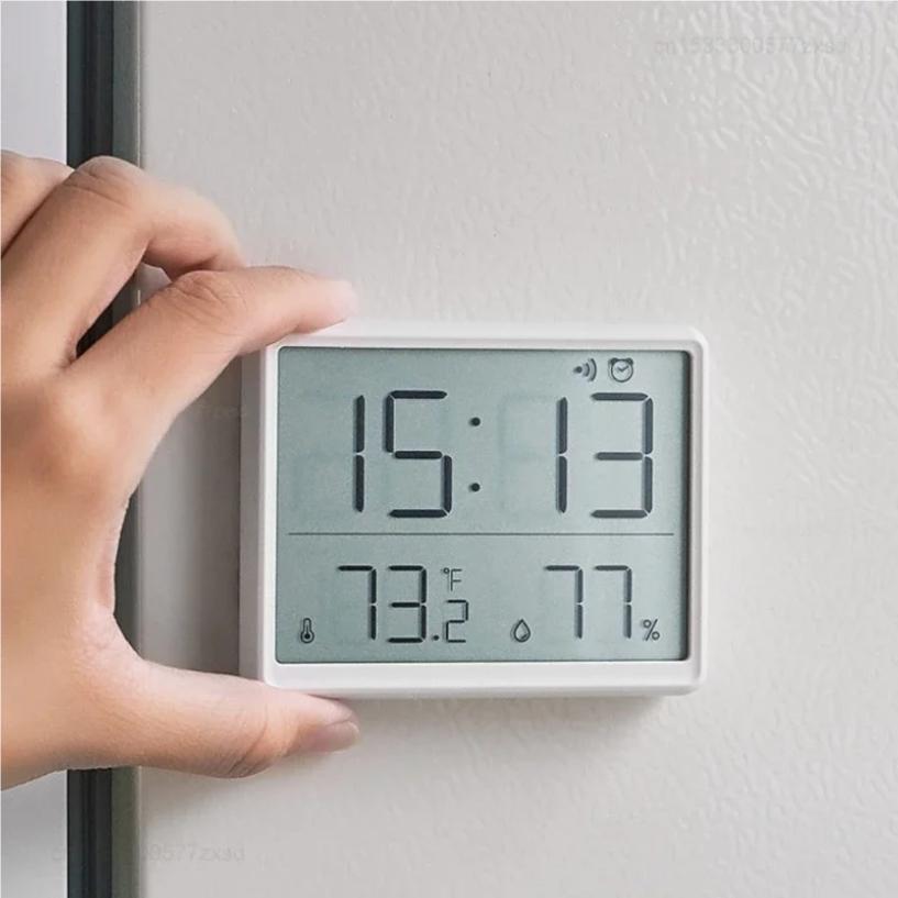 Multifunction Thermometer Hygrometer Automatic Electronic Temperature Humidity Monitor Clock Monitor Wall Monitor Clock
