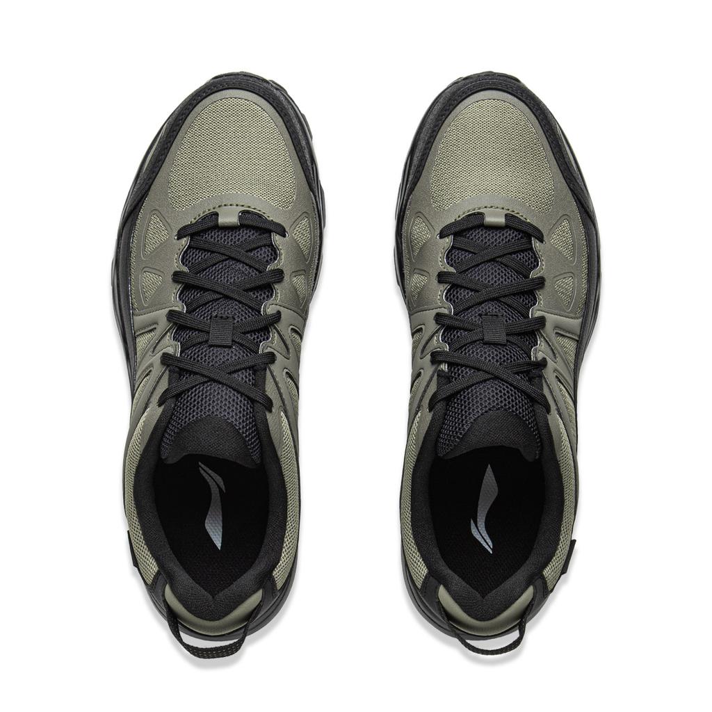 Li Ning Gundam Cushioning Slip Resistant Abrasion Resistant Rebound Low top Casual Trail Running Sprint Running Shoes ARSV117-1