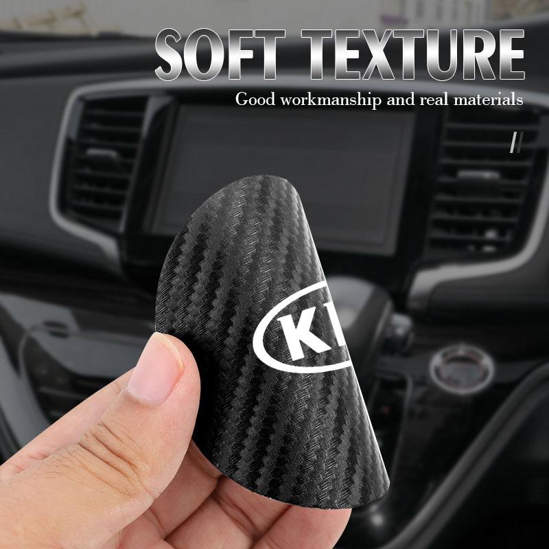 2 Stück Auto Innenraum Leder Untersetzer Anti-Rutsch Wasserbecher Pad Für Kia Sportage Carnival Seltos Sorento Rio Borrego Forte Ceed Cerato