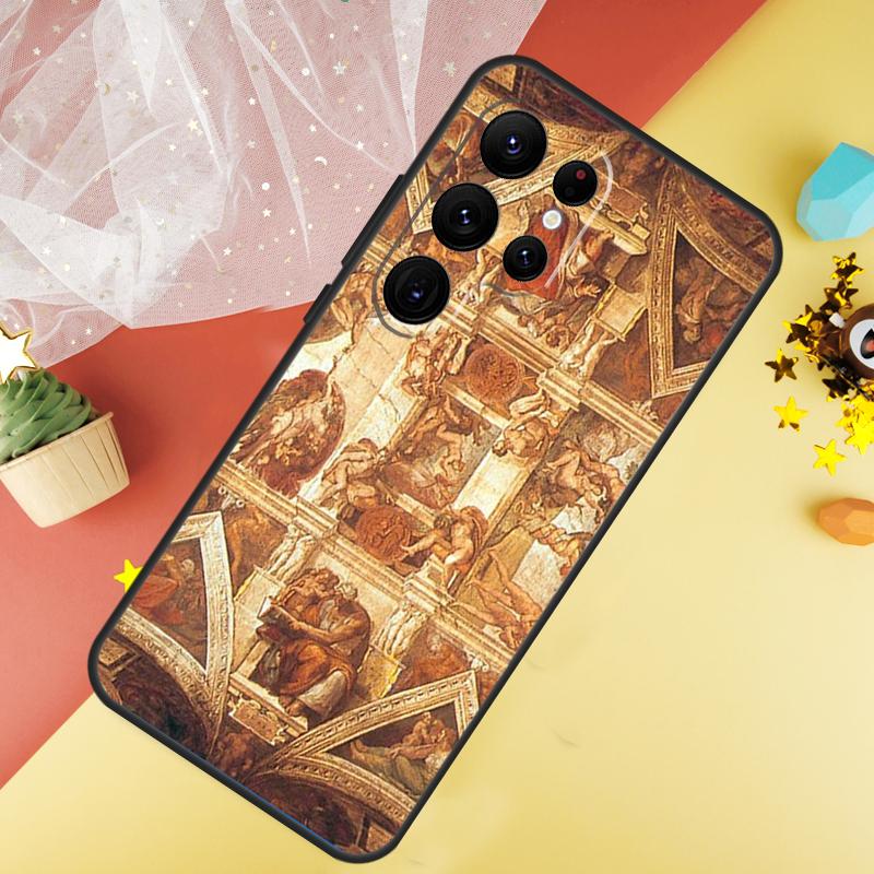 

Michelangelo Art Case For Samsung Galaxy S24 Ultra S22 S20 S21 FE S8 S9 S10 Note 20 10 Plus S23 Ultra Cover Galaxy S20 Plus