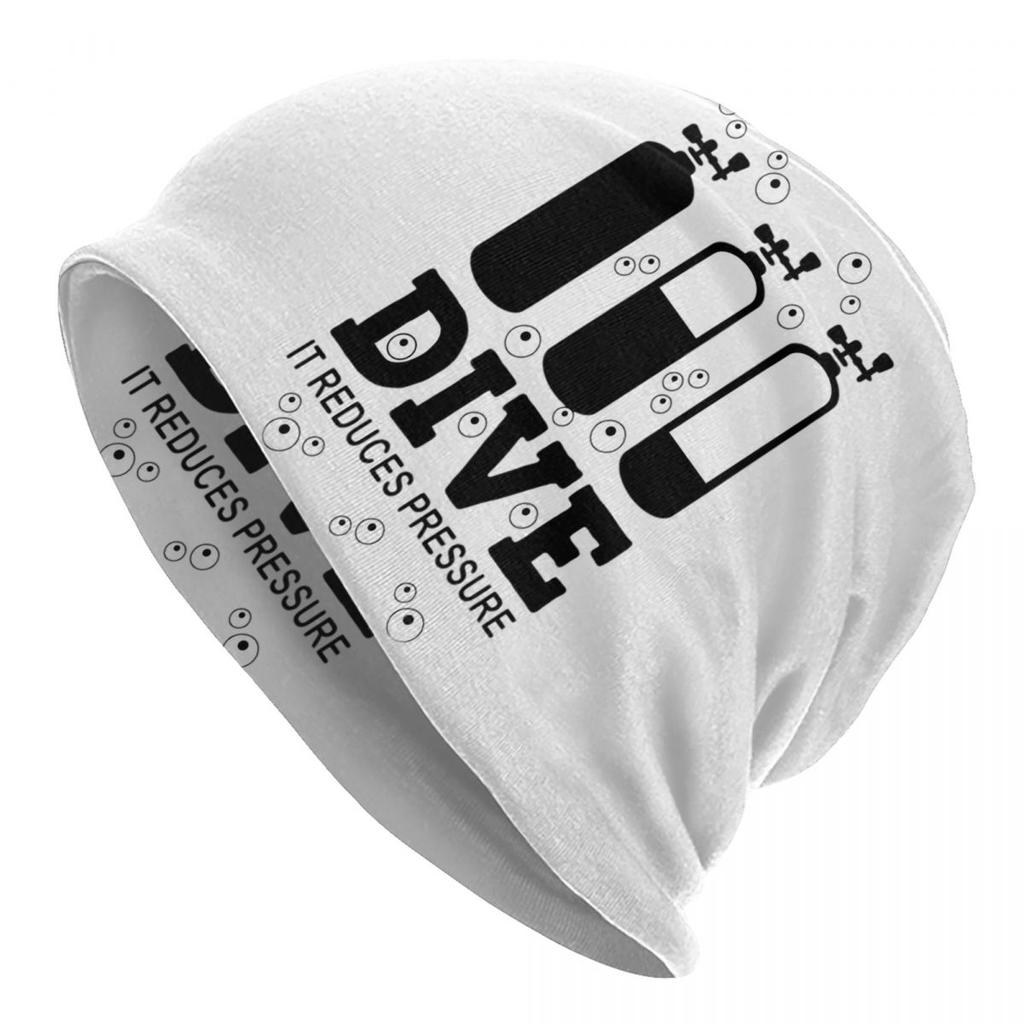 Custom Scuba Skull Dive Diver Bonnet Hats Hip Hop Knitting Hat For Women Unisex Warm Winter Skullies Beanies Caps