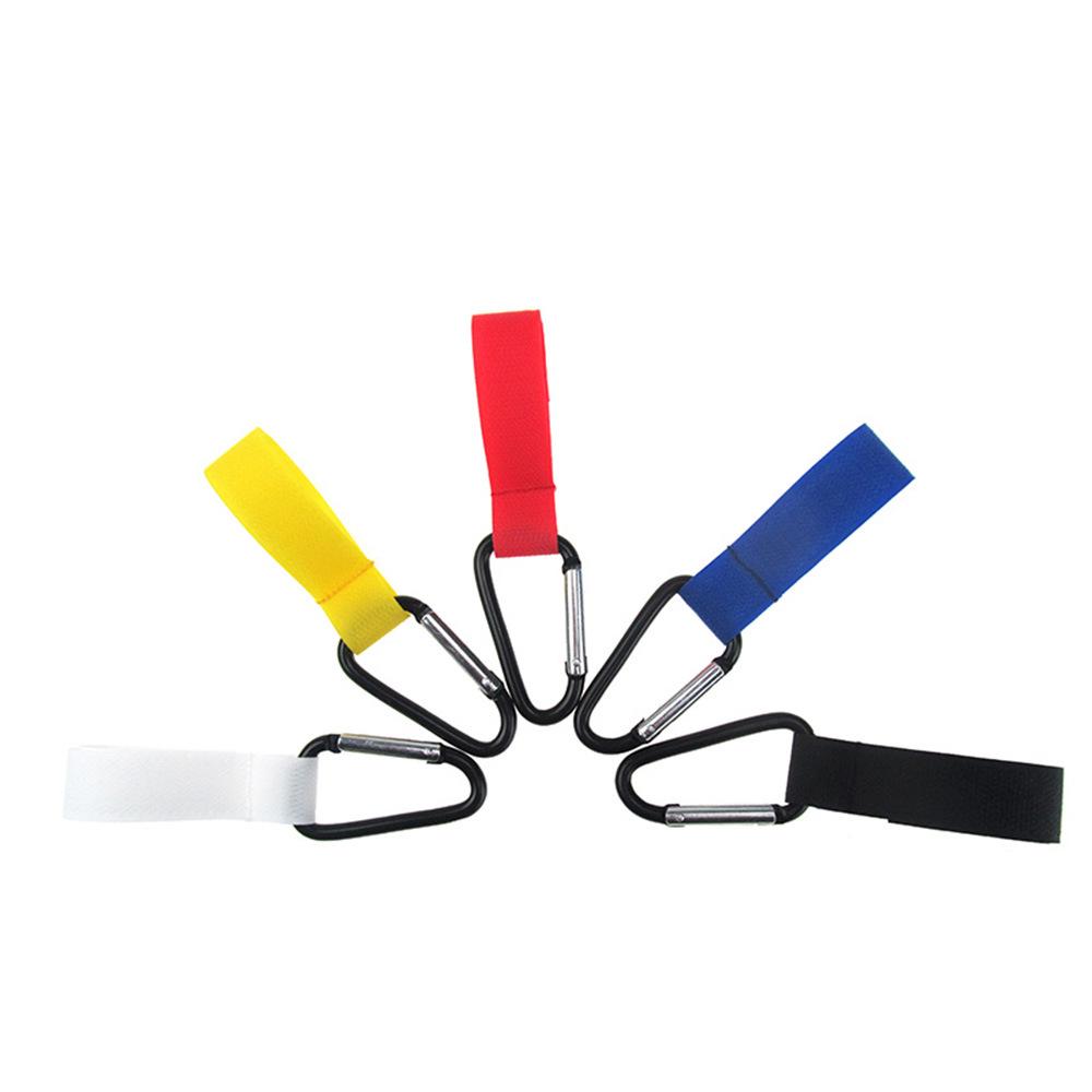 Metal Carabiner Stroller Hook with Nylon Velcro for Mummy Bags