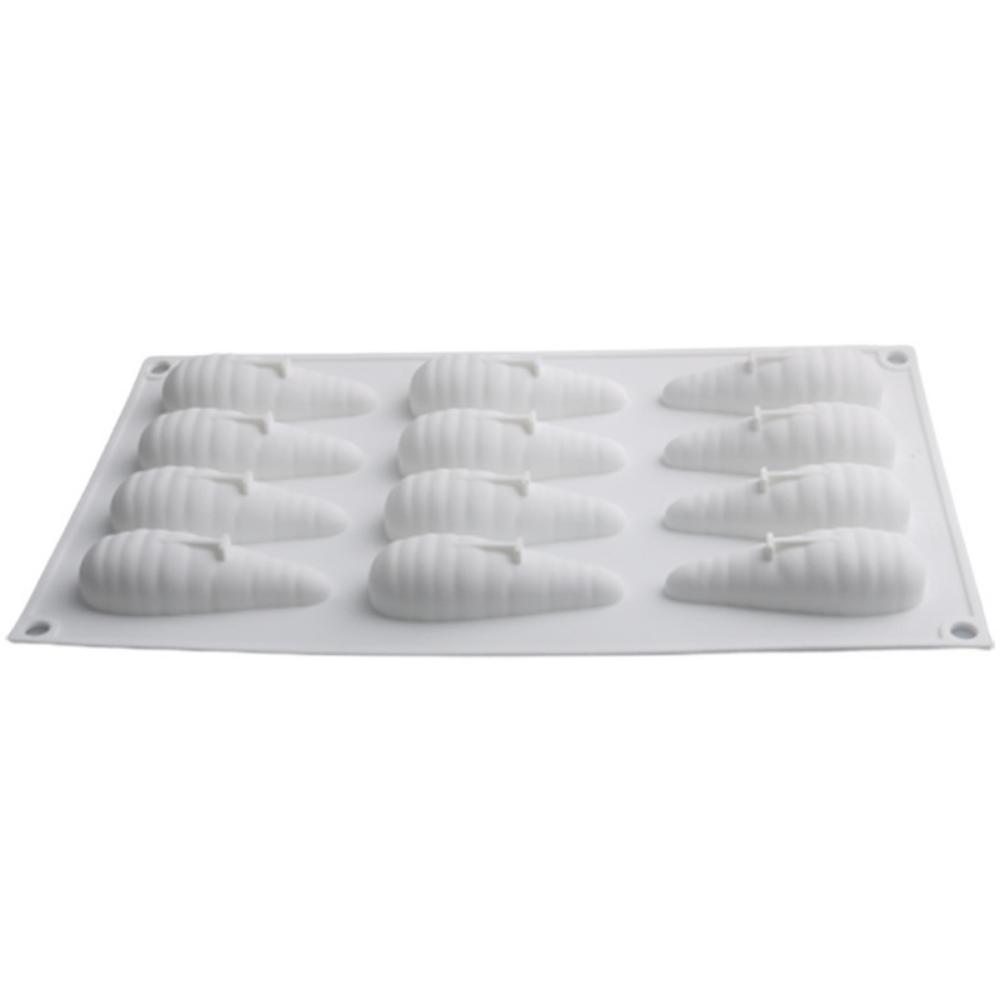 12 Carrot Rabbit Mousse Cake Molds for Easter Dessert Baking